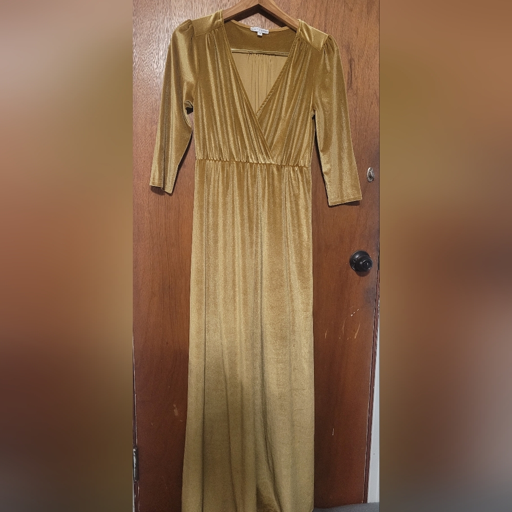 Baltic Born Sofia Velvet Maxi Gold